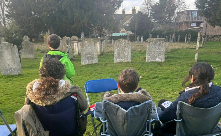 Birdwatching at St Swithun's, Parish Church of Sandy