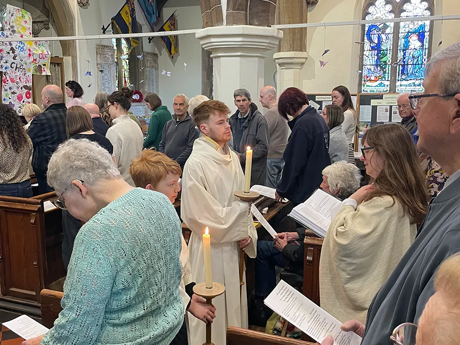 Easter Sunday Service at St Swithun's, Parish Church of Sandy