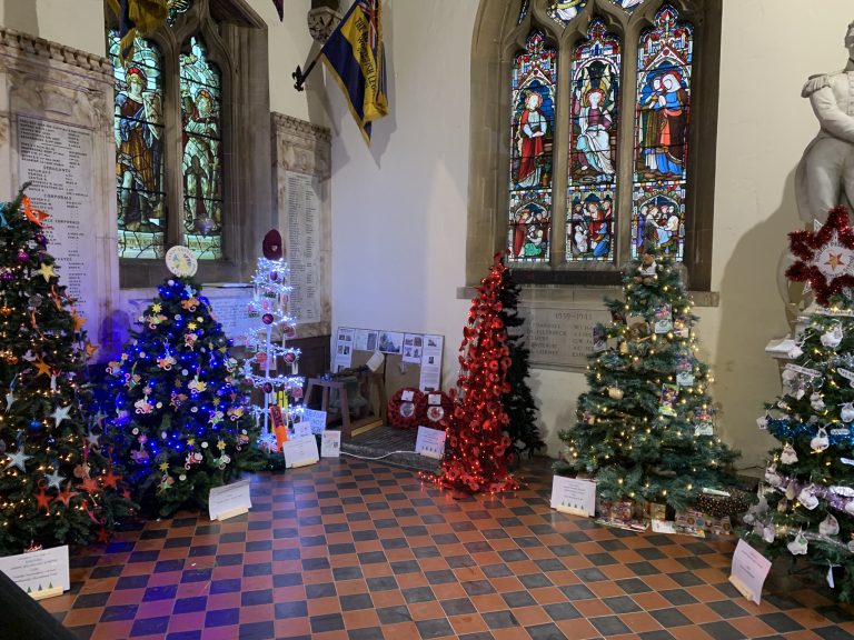 Christmas Tree Festival at St Swithun's, Sandy