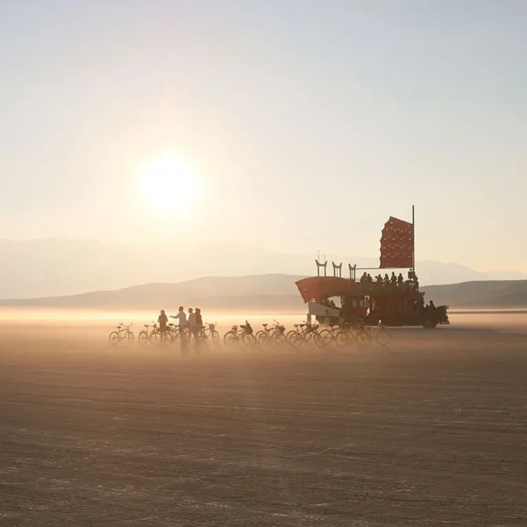 Sunrise in the desert